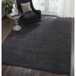 Nourison Malibu Shag MSG01 Area Rug, Dark Grey, 7'10" x 9'10"