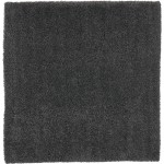 Nourison Malibu Shag MSG01 Area Rug, Dark Grey, 7'10" x Square
