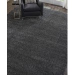 Nourison Malibu Shag MSG01 Area Rug, Dark Grey, 9'10" x 13'2"