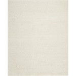 Nourison Malibu Shag MSG01 Area Rug, Ivory, 6' x 9'