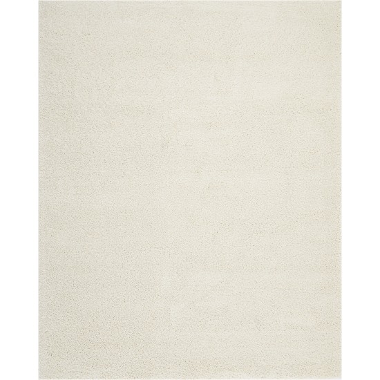 Nourison Malibu Shag MSG01 Area Rug, Ivory, 6' x 9'