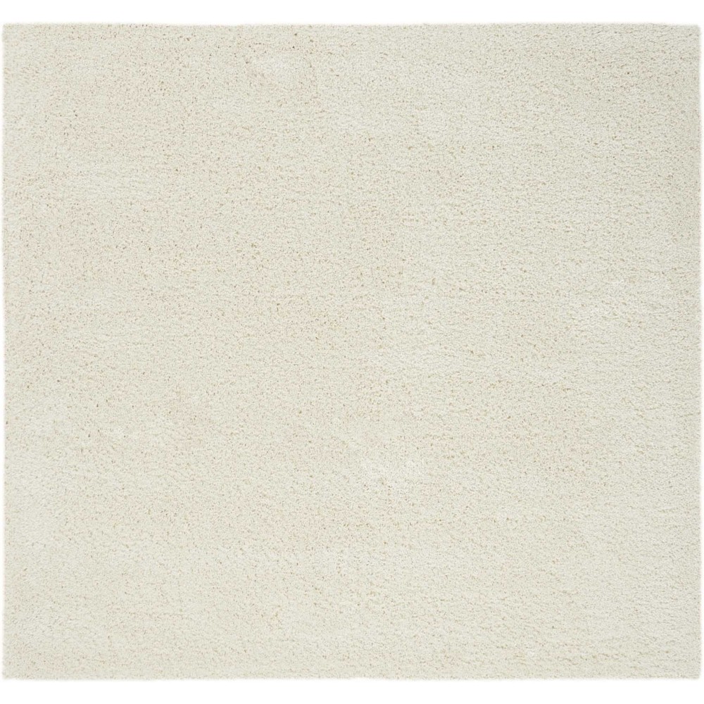 Nourison Malibu Shag MSG01 Area Rug, Ivory, 7'10" x Square