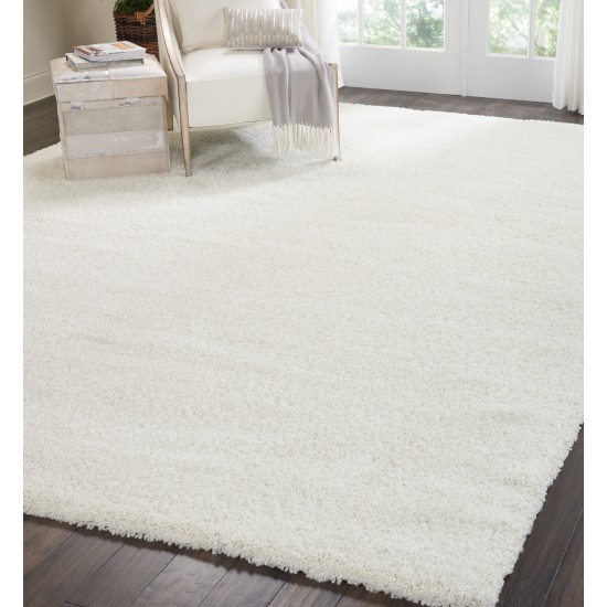 Nourison Malibu Shag MSG01 Area Rug, Ivory, 9'10" x 13'2"