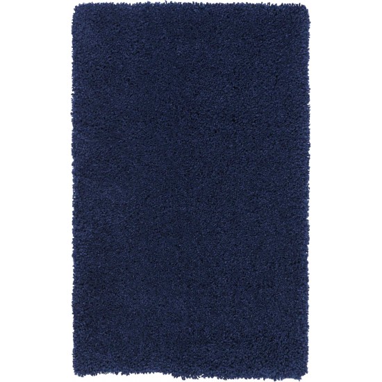 Nourison Malibu Shag MSG01 Area Rug, Navy, 2'6" x 4'