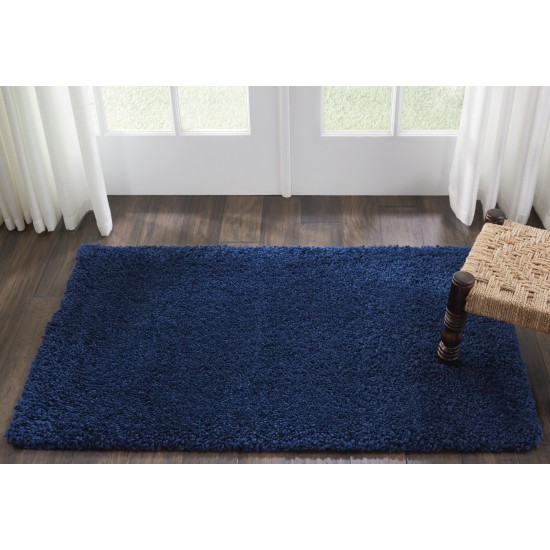 Nourison Malibu Shag MSG01 Area Rug, Navy, 3' x 5'