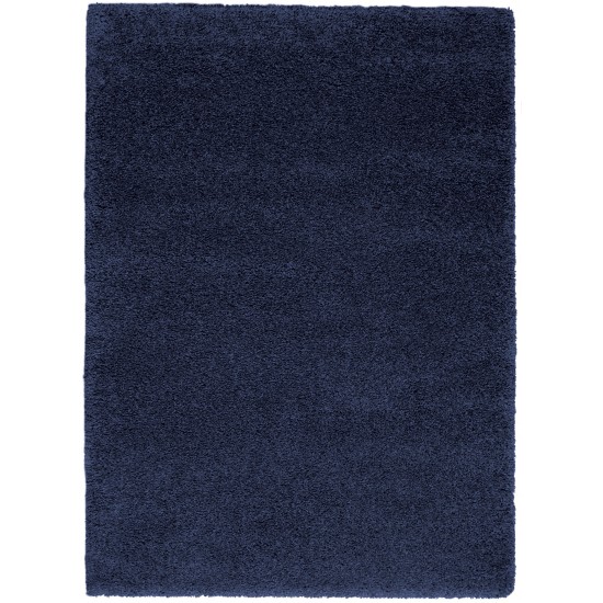 Nourison Malibu Shag MSG01 Area Rug, Navy, 5'3" x 7'3"