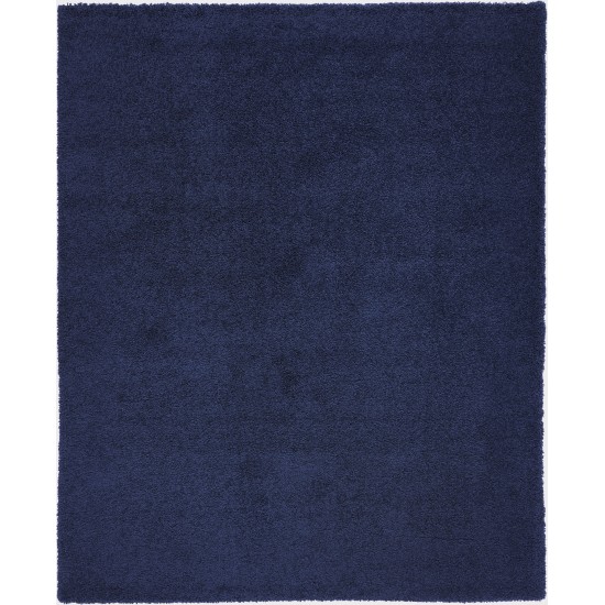 Nourison Malibu Shag MSG01 Area Rug, Navy, 6' x 9'