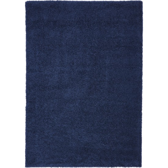 Nourison Malibu Shag MSG01 Area Rug, Navy, 6'7" x 9'6"