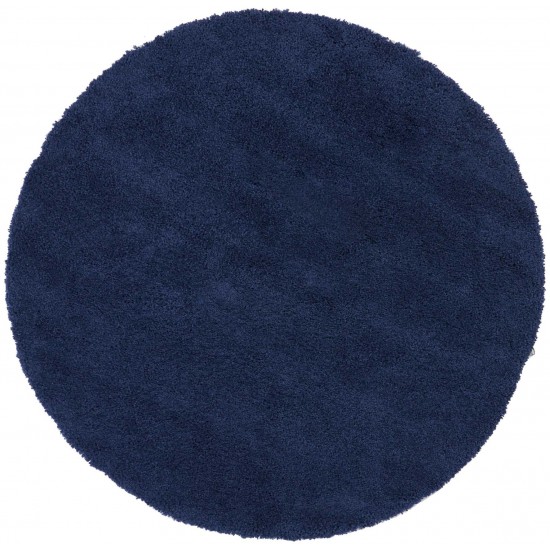 Nourison Malibu Shag MSG01 Area Rug, Navy, 6'7" x Round