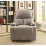 ACME Rosia Recliner, Gray Velvet