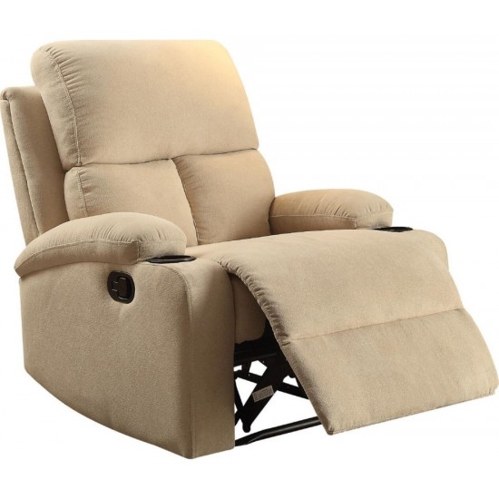 ACME Rosia Recliner, Beige Velvet