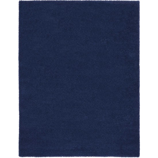 Nourison Malibu Shag MSG01 Area Rug, Navy, 9' x 12'