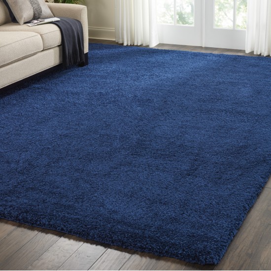 Nourison Malibu Shag MSG01 Area Rug, Navy, 9'10" x 13'2"