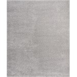 Nourison Malibu Shag MSG01 Area Rug, Silver/Grey, 6' x 9'