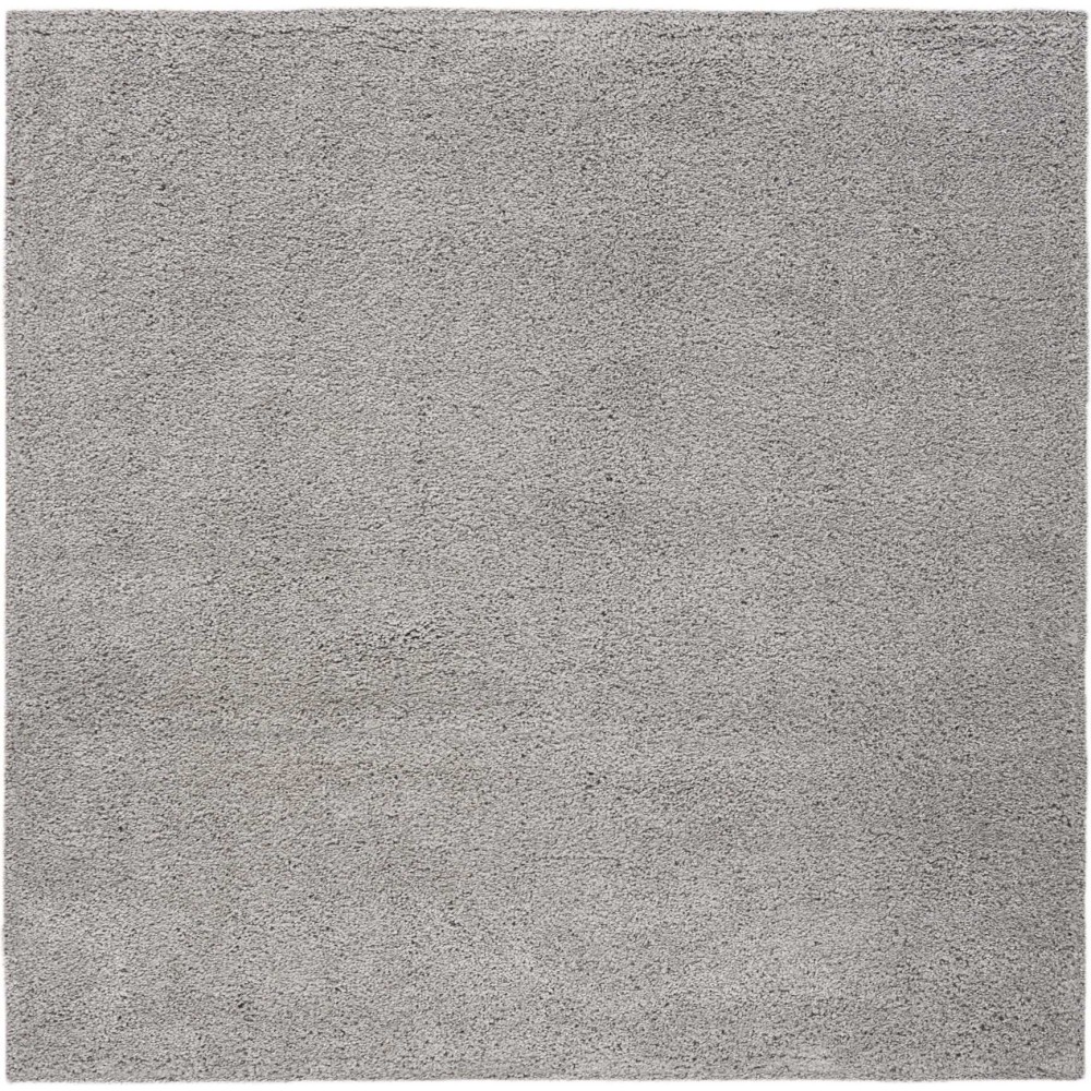 Nourison Malibu Shag MSG01 Area Rug, Silver/Grey, 6'7" x Square Nourison Malibu Shag MSG01 Area Rug, Silver/Grey, 6'7" x Square