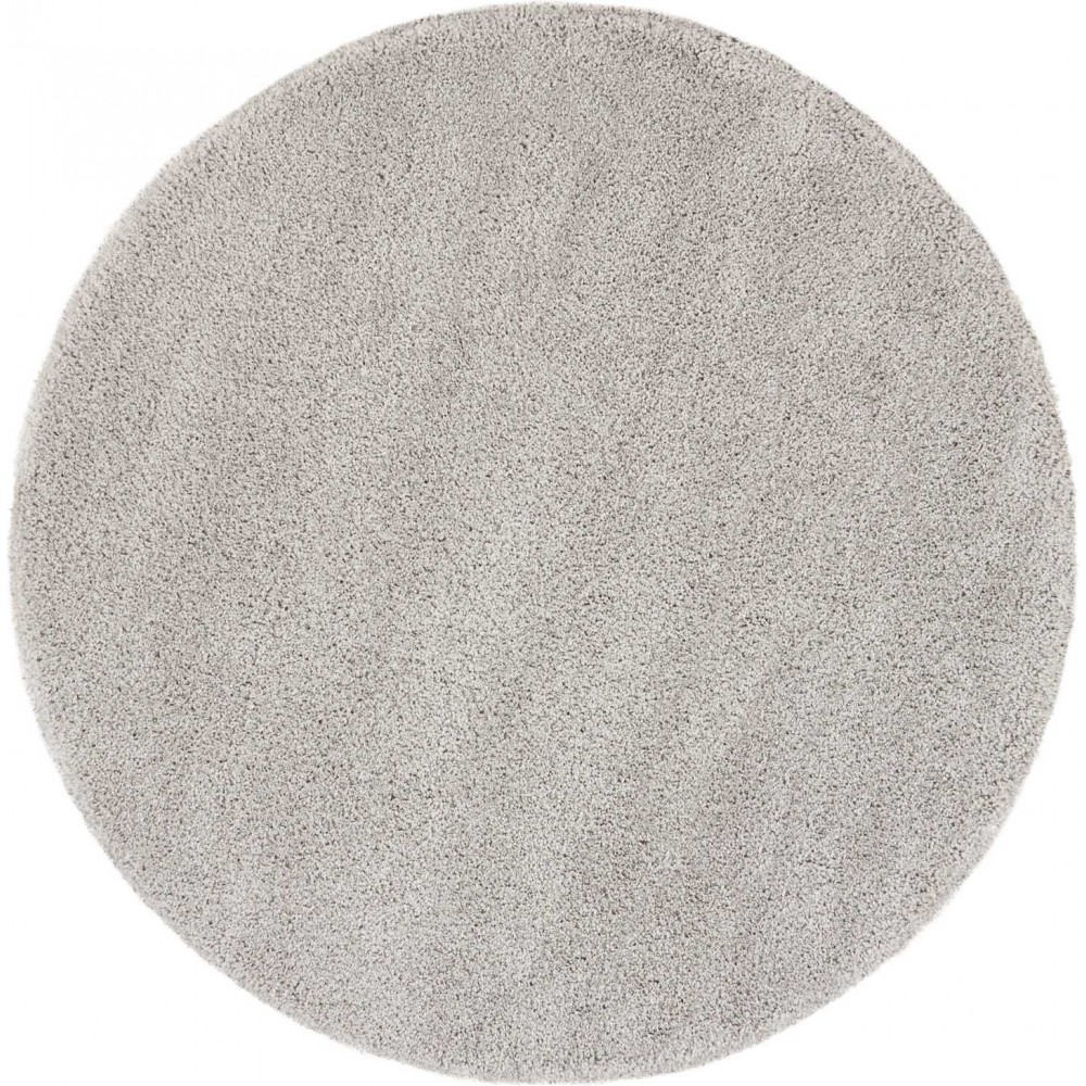 Nourison Malibu Shag MSG01 Area Rug, Silver/Grey, 7'10" x Round Nourison Malibu Shag MSG01 Area Rug, Silver/Grey, 7'10" x Round