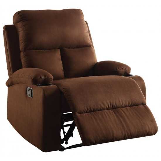 ACME Rosia Recliner, Chocolate Microfiber