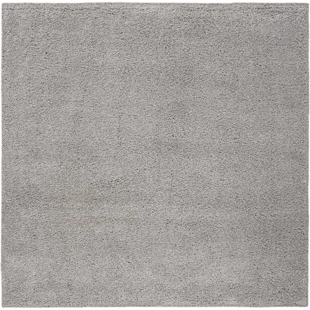 Nourison Malibu Shag MSG01 Area Rug, Silver/Grey, 7'10" x Square