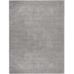 Nourison Malibu Shag MSG01 Area Rug, Silver/Grey, 9' x 12'