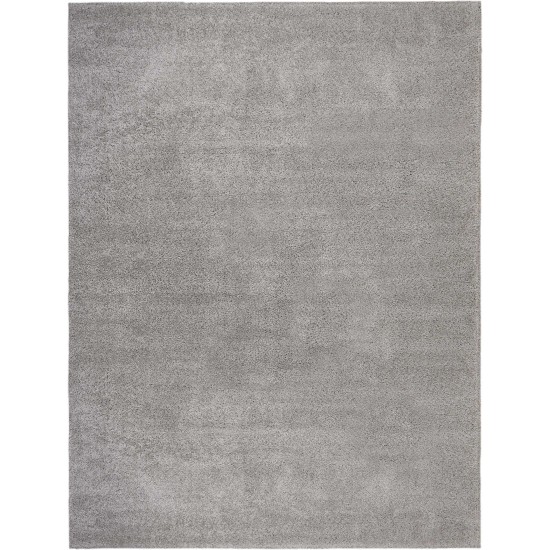 Nourison Malibu Shag MSG01 Area Rug, Silver/Grey, 9' x 12'