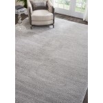 Nourison Malibu Shag MSG01 Area Rug, Silver/Grey, 9' x 12'