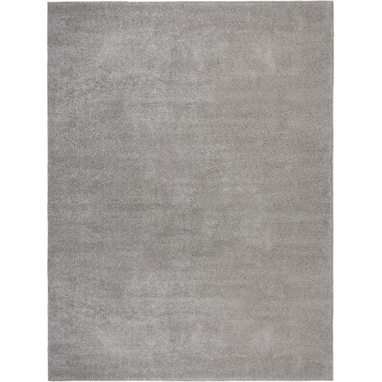 Nourison Malibu Shag MSG01 Area Rug, Silver/Grey, 9'10" x 13'2"