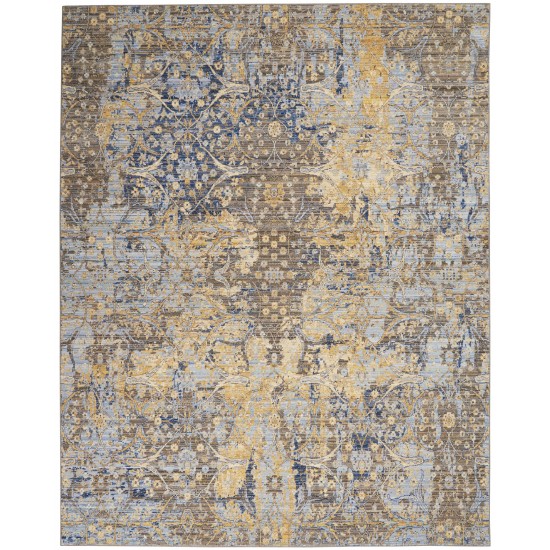 Nourison Majestic MST01 Area Rug, Beige/Blue, 7'9" x 9'9"