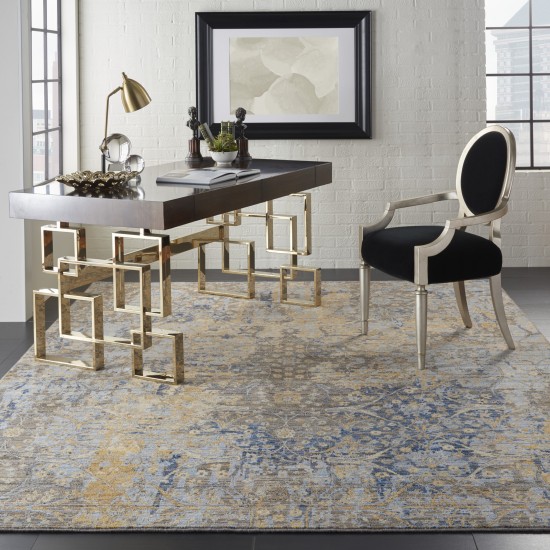 Nourison Majestic MST01 Area Rug, Beige/Blue, 7'9" x 9'9"