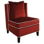 ACME Ozella Accent Chair, Red Velvet