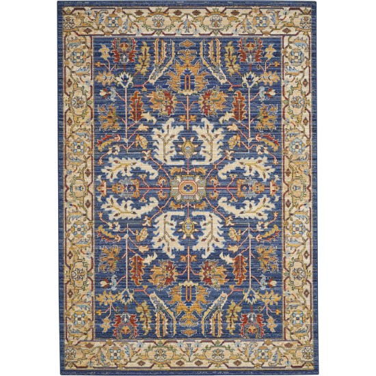 Nourison Majestic MST02 Area Rug, Denim Blue, 5'6" x 8'