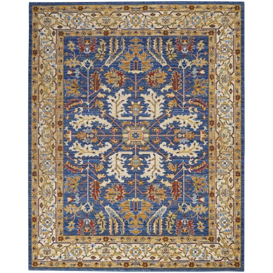 Nourison Majestic MST02 Area Rug, Denim Blue, 7'9" x 9'9"