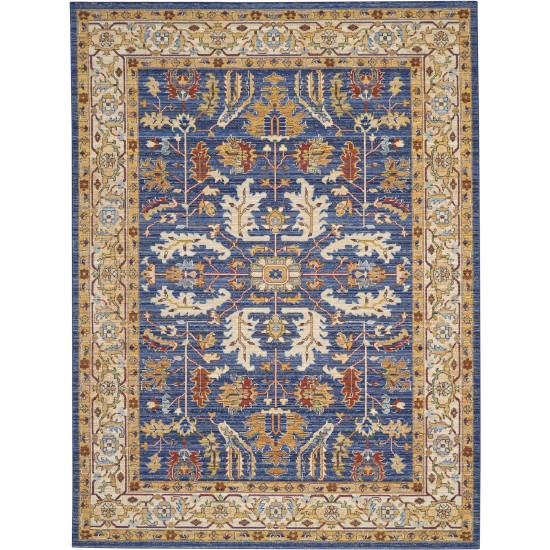 Nourison Majestic MST02 Area Rug, Denim Blue, 8'6" x 11'6"