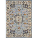 Nourison Majestic MST03 Area Rug, Light Blue, 5'6" x 8'