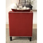 ACME Ozella Accent Chair, Red Velvet