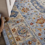 Nourison Majestic MST03 Area Rug, Light Blue, 7'9" x 9'9"