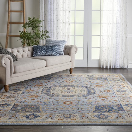 Nourison Majestic MST03 Area Rug, Light Blue, 8'6" x 11'6"