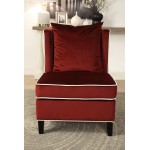 ACME Ozella Accent Chair, Red Velvet