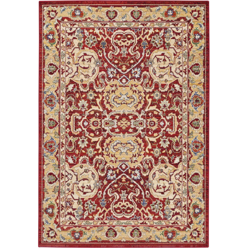 Nourison Majestic MST04 Area Rug, Red, 5'6" x 8' Nourison Majestic MST04 Area Rug, Red, 5'6" x 8'
