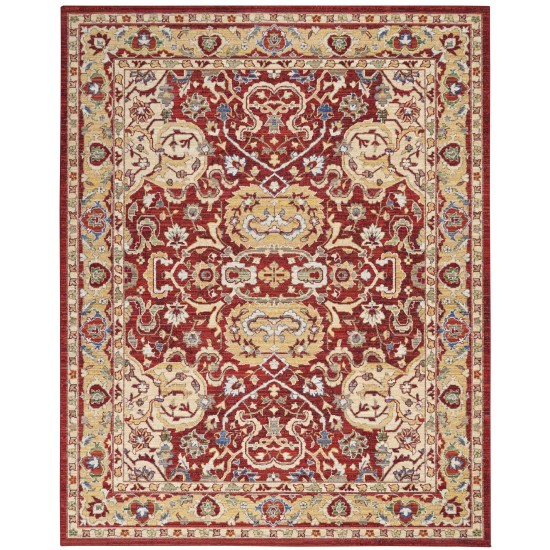 Nourison Majestic MST04 Area Rug, Red, 7'9" x 9'9"