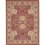 Nourison Majestic MST04 Area Rug, Red, 8'6" x 11'6"