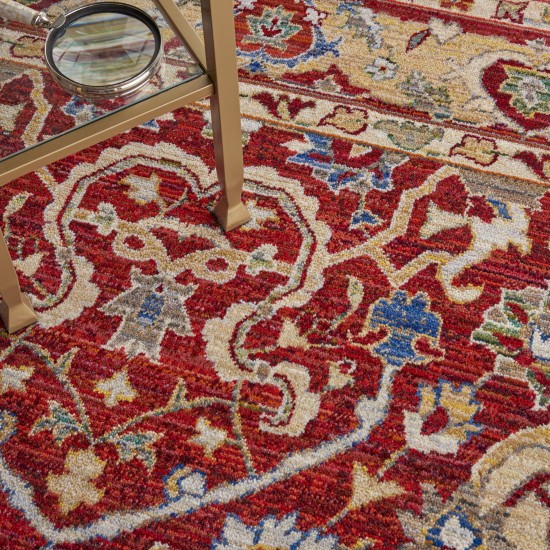 Nourison Majestic MST04 Area Rug, Red, 8'6" x 11'6"