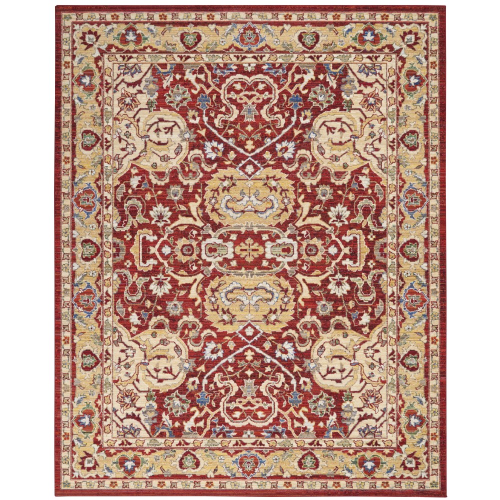 Nourison Majestic MST04 Area Rug, Red, 9'6" x 12'8" Nourison Majestic MST04 Area Rug, Red, 9'6" x 12'8"