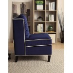 ACME Ozella Accent Chair, Dark Blue Velvet