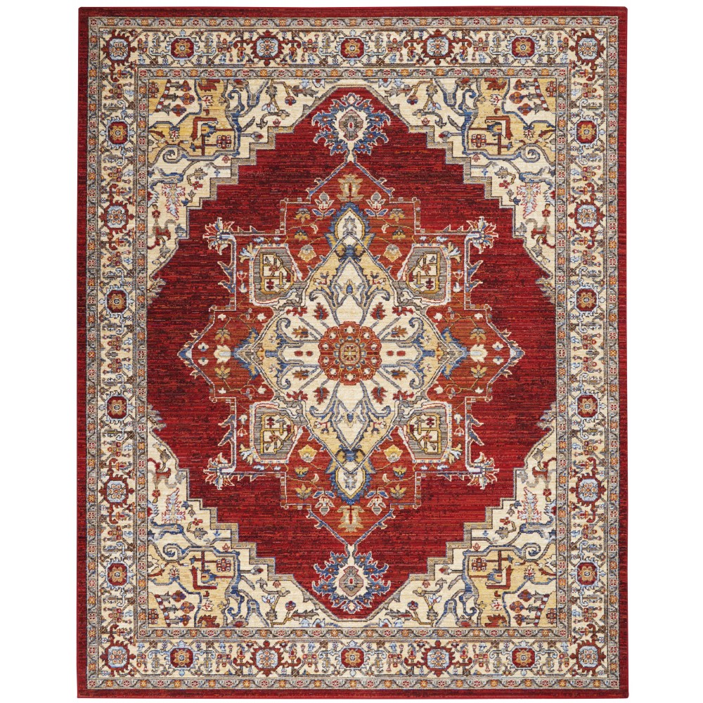Nourison Majestic MST05 Area Rug, Red, 7'9" x 9'9" Nourison Majestic MST05 Area Rug, Red, 7'9" x 9'9"