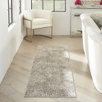 Inspire Me! Home Décor Metallic MTL01 Runner Rug, Grey/Mocha, 2'2" x 7'6"