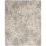 Inspire Me! Home Décor Metallic MTL01 Area Rug, Grey/Mocha, 9' x 12'