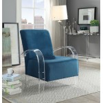 ACME Malyssa Accent Chair, Teal & Clear Acrylic