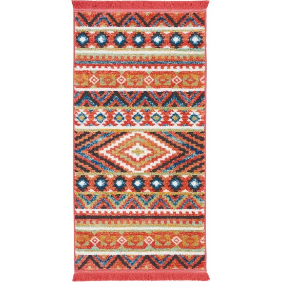 Nourison South Western NAV04 Area Rug, Orange, 2'2" x 4'3"