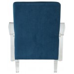 ACME Malyssa Accent Chair, Teal & Clear Acrylic