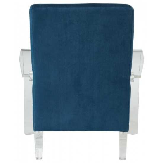 ACME Malyssa Accent Chair, Teal & Clear Acrylic